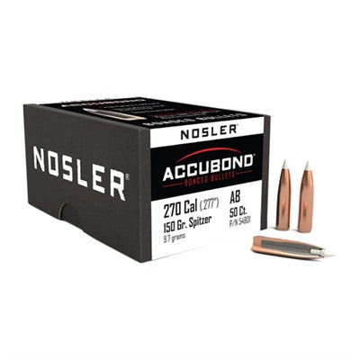 AccuBond 270 Caliber 0.277" Spitzer Reloading Bullets