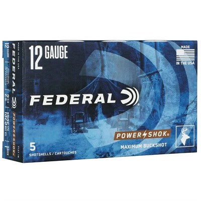 Federal 12 Gauge F1271B Power-Shok Max Buck 2.75" 1 Buck Shot