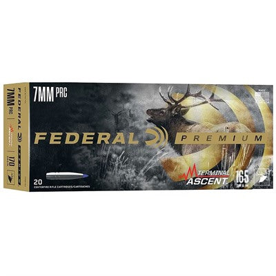 Federal Premium 7mm PRC 165 grain Terminal Ascent ammunition