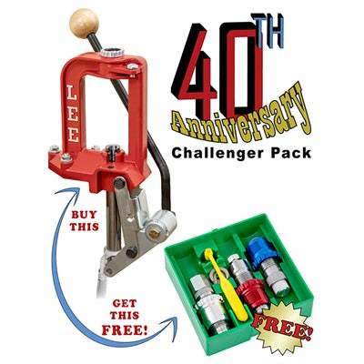Challenger 40th Anniversary Reloading Press with 3-Die Breech Lock Dies