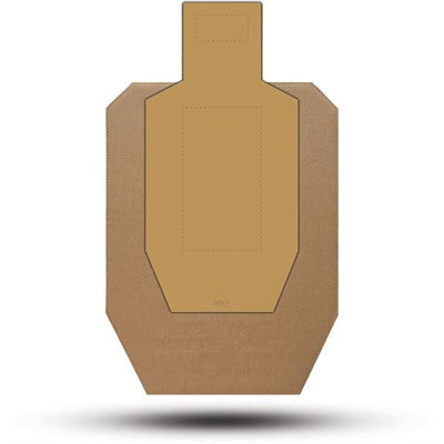 Alpha & Charlie IPSC Reface Outline Target - 25 Pack