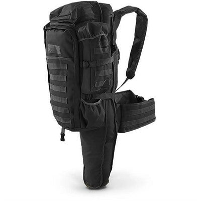Tactical Assault Bag with Integrated Rifle Holder