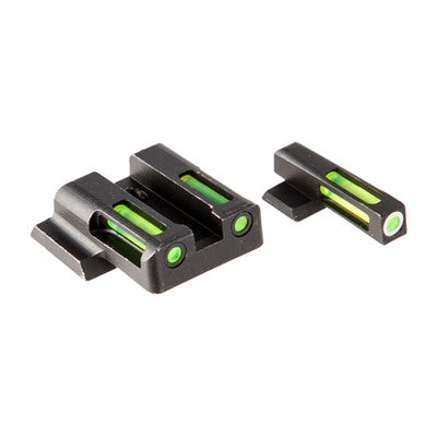 LiteWave H3 Green LitePipe Front Sight Set – Tritium White Ring