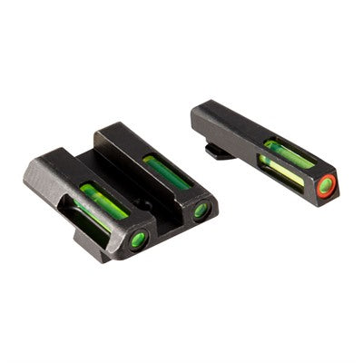 LiteWave H3 Green LitePipe Front Sight Set – Tritium Orange Ring