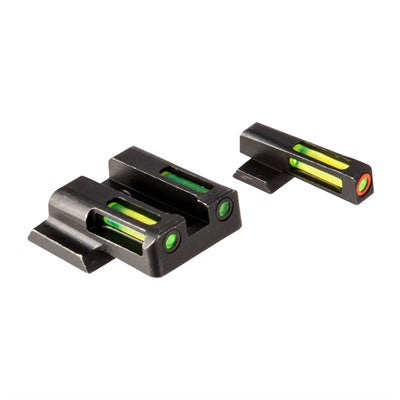 LiteWave H3 Orange Ring Tritium Front Sight Set Green LitePipes