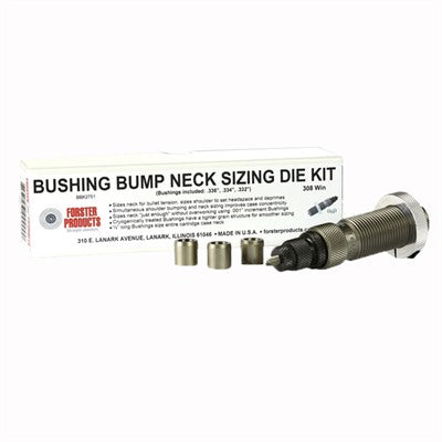 Bushing Bump Neck Die Kit for Precision Reloading