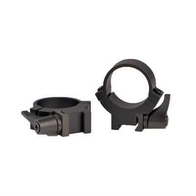 Warne Maxima Rimfire Horizontal QD 1-Inch Scope Rings 3/8 Dovetail Matte Black