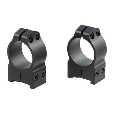 Warne Ruger 1 Inch Medium Ring Set Matte Black