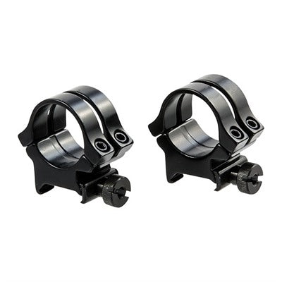 Weaver Quad Lock 1-Inch High Black Scope Rings Case of 6
