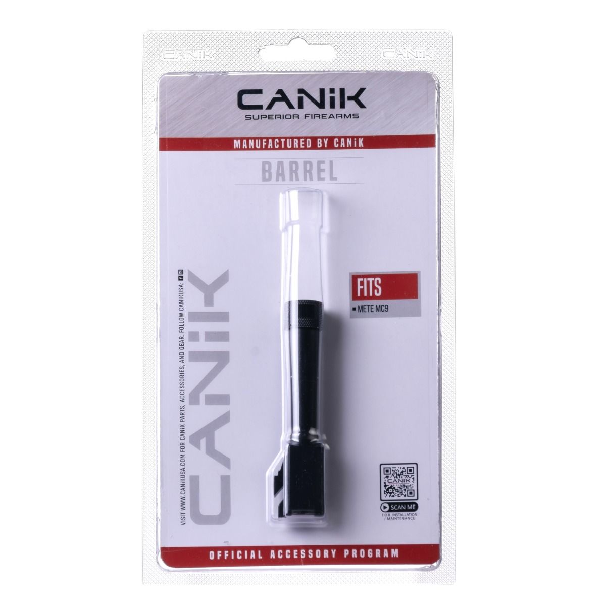 METE MC9 9MM Black Thread Barrel Assembly