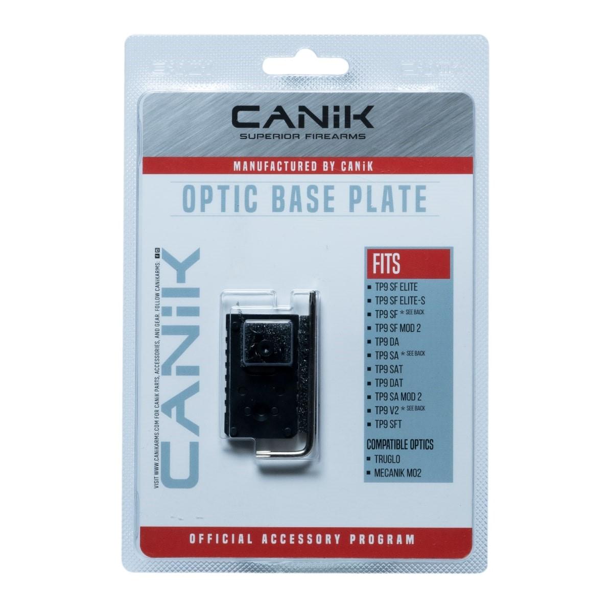 Canik Pistol Optic Mount Base Plate (B) for Non-Optic Ready Models - Black
