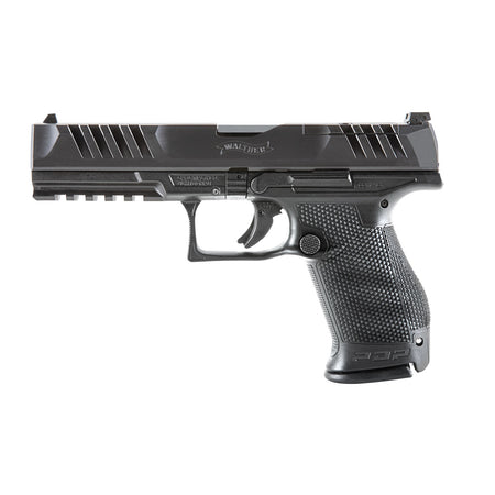 Walther Arms 2858169 PDP Compact Frame 9mm Luger 10+1 5" Black Steel Barrel, Black Optic Ready/Serrated Steel Slide, Black Polymer Frame w/Picatinny Rail, Textured Polymer Grip, Ambidextrous