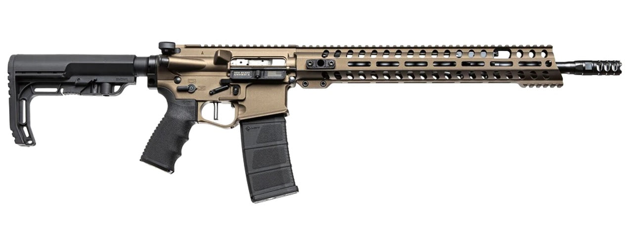 Patriot Ordnance Factory 00910 Renegade + 223 Rem,5.56x45mm NATO 16.50" 30+1 Burnt Bronze 6 Position MFT BMS Minimalist Stock
