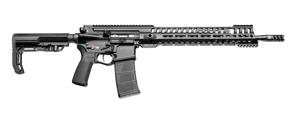 Patriot Ordnance Factory 01143 P415 Edge 223 Rem,5.56x45mm NATO 16.50" 30+1 Black Hard Coat Anodized 6 Position MFT Stock