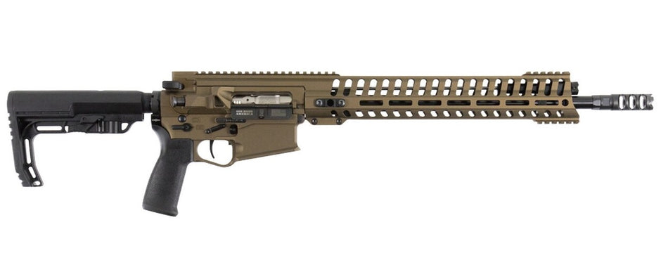 Patriot Ordnance Factory 01467 Revolution Gen4 308 Win,7.62x51mm NATO 16.50" 20+1 Burnt Bronze 6 Position MFT BMS Minimalist Stock MLOK