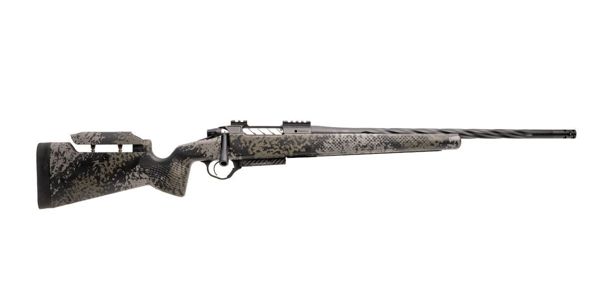 Seekins Precision 0011710257-F Havak PH3 7mm Rem Mag 26" Black Fluted Threaded Barrel, Black Picatinny Rail Steel Receiver, Adj Cheek Riser Mountain Shadow Synthetic Stock