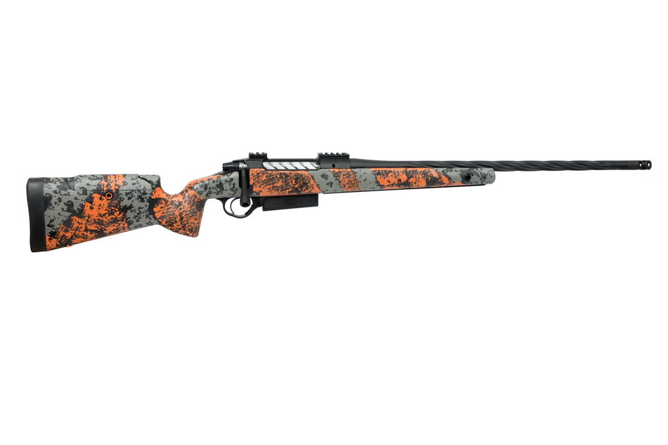 Seekins Precision 0011710253-F Havak PH3 7mm Rem Mag 22" Black Fluted Threaded Barrel, Black Picatinny Rail Steel Receiver, Adj Cheek Riser Urban Shadow Synthetic Stock