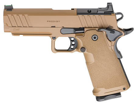 Springfield Armory PH9117AOSCBLC 1911 DS Prodigy 9mm 10+1 4.25" Coyote Brown Cerakote Optic Ready Carbon Steel Slide Polymer Grip
