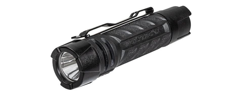 POLYTAC 1X 500LM EDC BLK SURE GRIP FLASHLIGHT