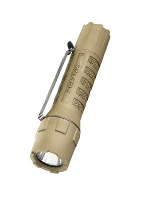 PolyTac 600LM Coyote Sure Grip EDC Tactical Flashlight
