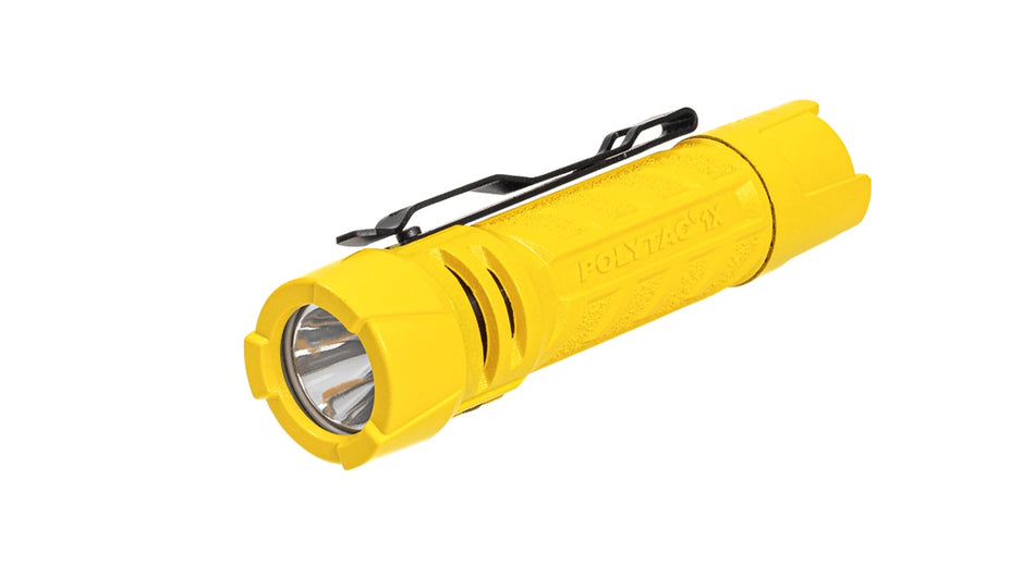 POLYTAC 1X 500LM EDC YELLOW SURE GRIP FLASHLIGHT