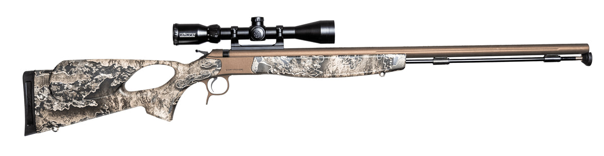 Thumbhole Stock and Scope Package for CVA Optima V2/LR .50 Cal Realtree
