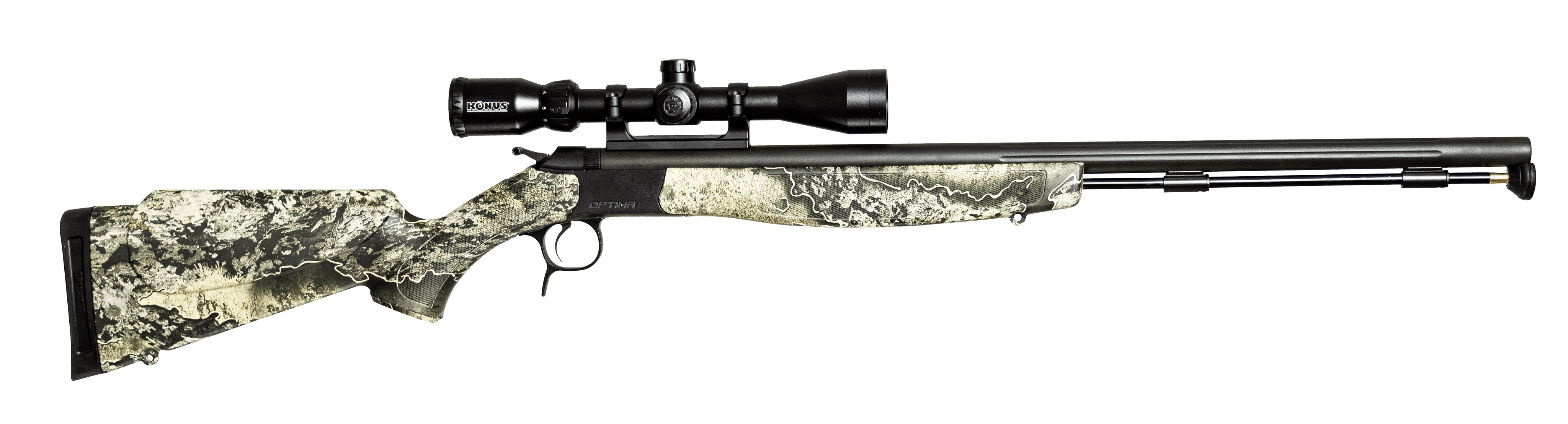 Muzzleloader Stock and Konus 3-9x40 Scope Package CVA Optima V2 .50 Cal Realtree