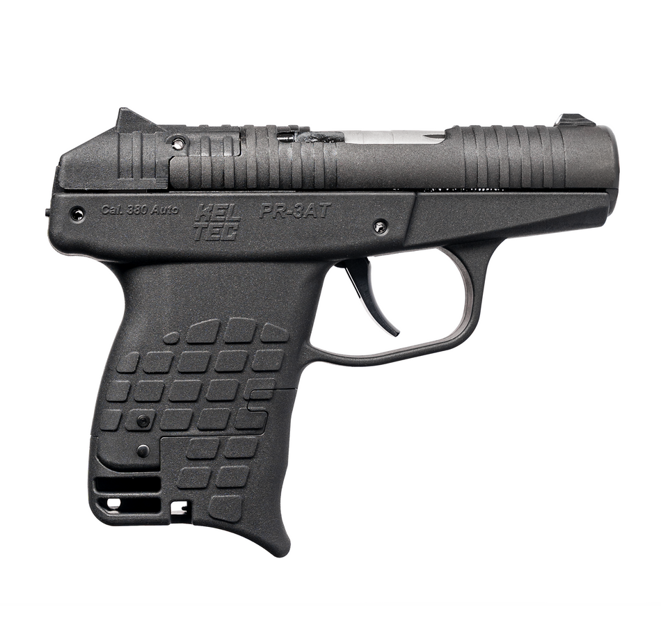 Kel-Tec PR3ATBLK PR-3AT Compact Frame 380 ACP 13+1 2.85" Black Rotating Barrel Shroud, Black Polymer Frame