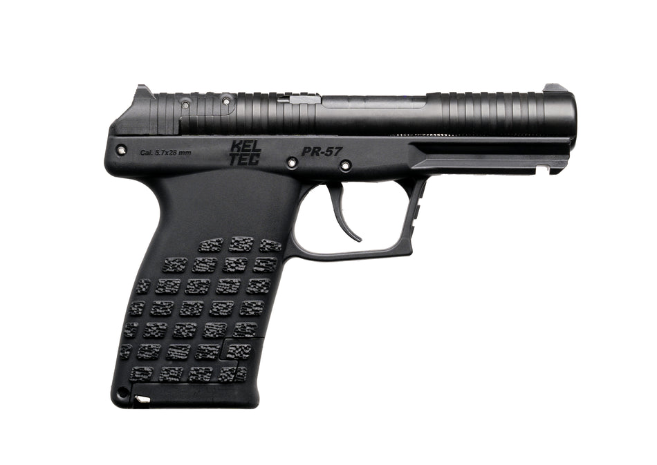 Kel-Tec PR57BLK PR57 Compact Frame 5.7x28mm 20+1 4" Black Steel Barrel, Black Optic Ready/Serrated Slide, Black Textured Grip