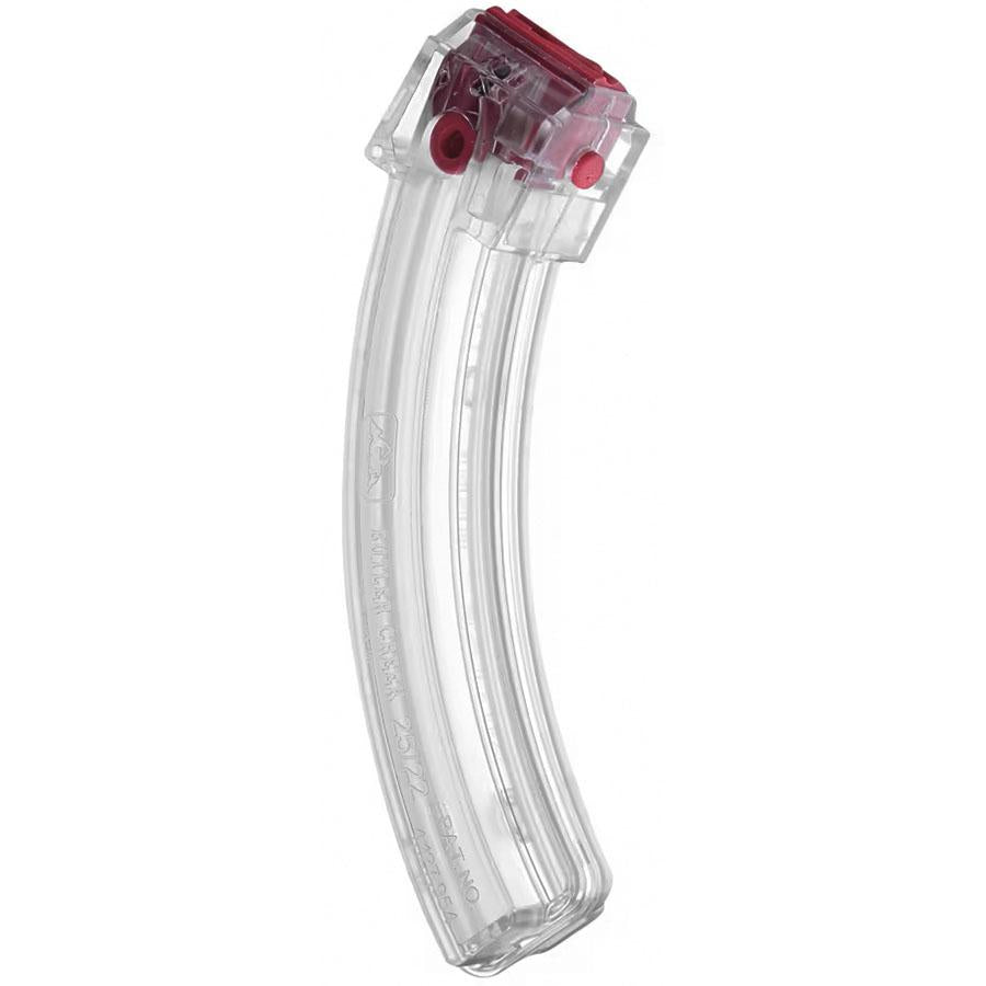 Butler Creek Hot Lips .22LR 25-Round Smoke Polymer Banana Magazine for Ruger 10/22