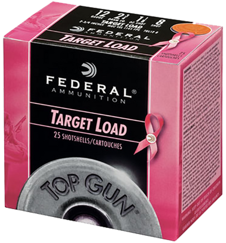 Federal Top Gun Pink Edition Load 12 Gauge 2.75 in. 1 1/8 oz. 8 Shot 25 rd.