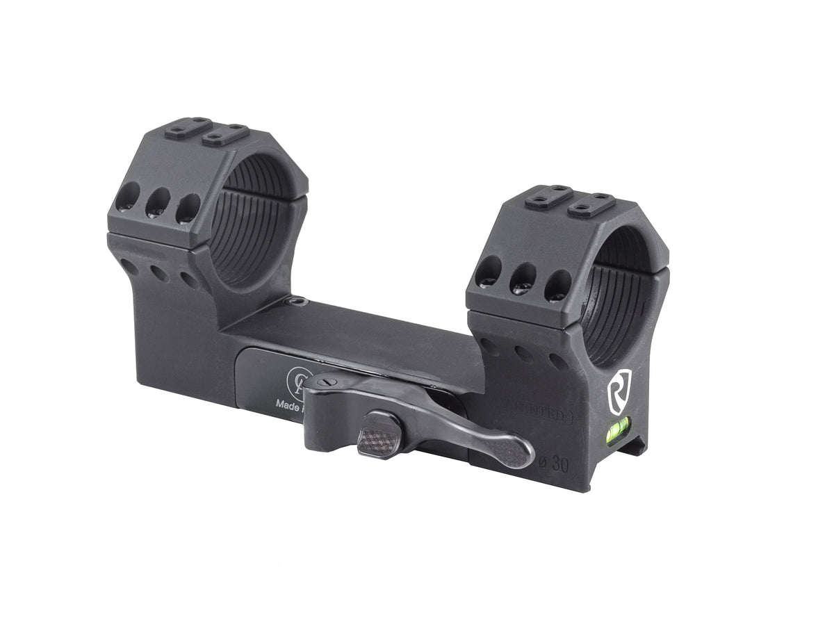 Matte Black 34mm QD 0 MOA Picatinny Optic Mount