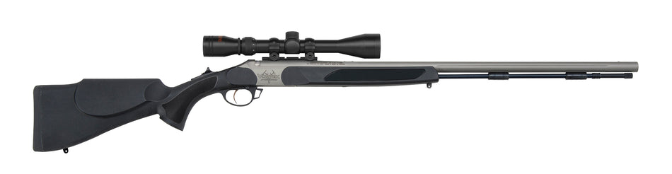 Traditions Vortek StrikerFire 50 Cal VAPR Twist Muzzleloader Black Synthetic Stock 3-9x40mm Duplex Scope Package