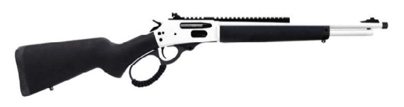 Rossi 95303016W R95 Trapper 30-30 Win 5+1 16.50" White Cerakote Threaded Barrel, White Cerakote Picatinny Rail Stainless Steel Receiver, Fixed Black Polymer Stock