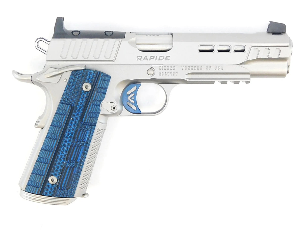 Kimber Mfg.,inc 3000455 Rapide ICE OR 9mm 9+1 5" Stepped Cocking Serrations Stainless Steel Slide G-10 Grip