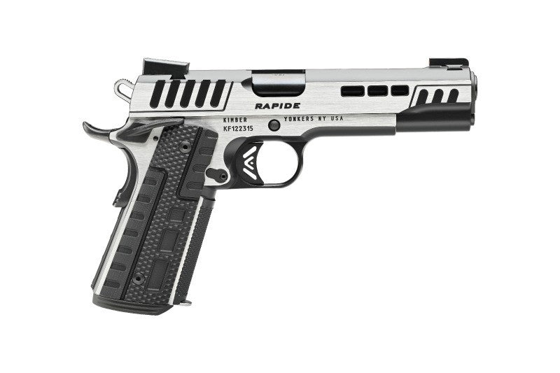 Kimber Mfg.,inc 3000421 Rapide Scorpius 9mm 9+1 5" Black KimPro II w/ Brush Polished Flats Stainless Steel Slide G10 Grip