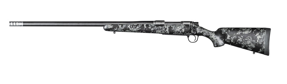 Christensen Arms 8010617600 Ridgeline FFT 7mm Rem Mag 3+1 22" Carbon Fiber/Threaded Barrel, Stainless Steel, Black with Gray Accents Stock, Left Hand