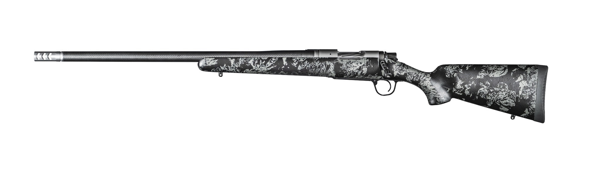 Christensen Arms 8010617400 Ridgeline FFT 7mm-08 Rem 4+1 20" Carbon Fiber/Threaded Barrel, Stainless Steel, Black with Gray Accents Stock, Left Hand