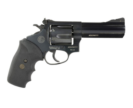 Rossi 2RM641 RM64 Medium Frame 357 Mag 6 Shot, 4" Black Steel Barrel, Cylinder & Frame, Black Textured Rubber Grip, Hammer Block Safety
