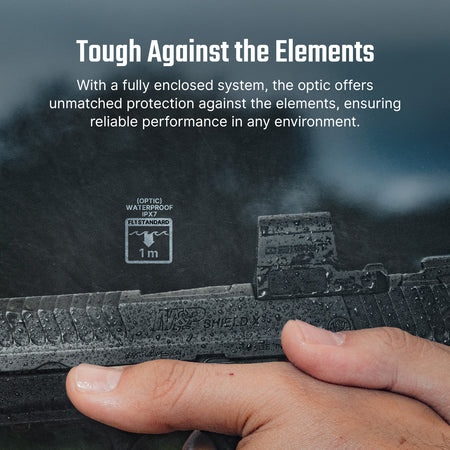 Osight SE Enclosed Emitter 6 MOA Green Dot Sight with Side-Loading Battery and RMSc Footprint
