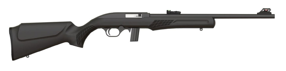 Rossi RS22L1811 RS22 Semi-Auto 22 LR Caliber with 10+1 Capacity, 18" Barrel, Blued Metal Finish & Monte Carlo Black Synthetic Stock Right Hand (Full Size)