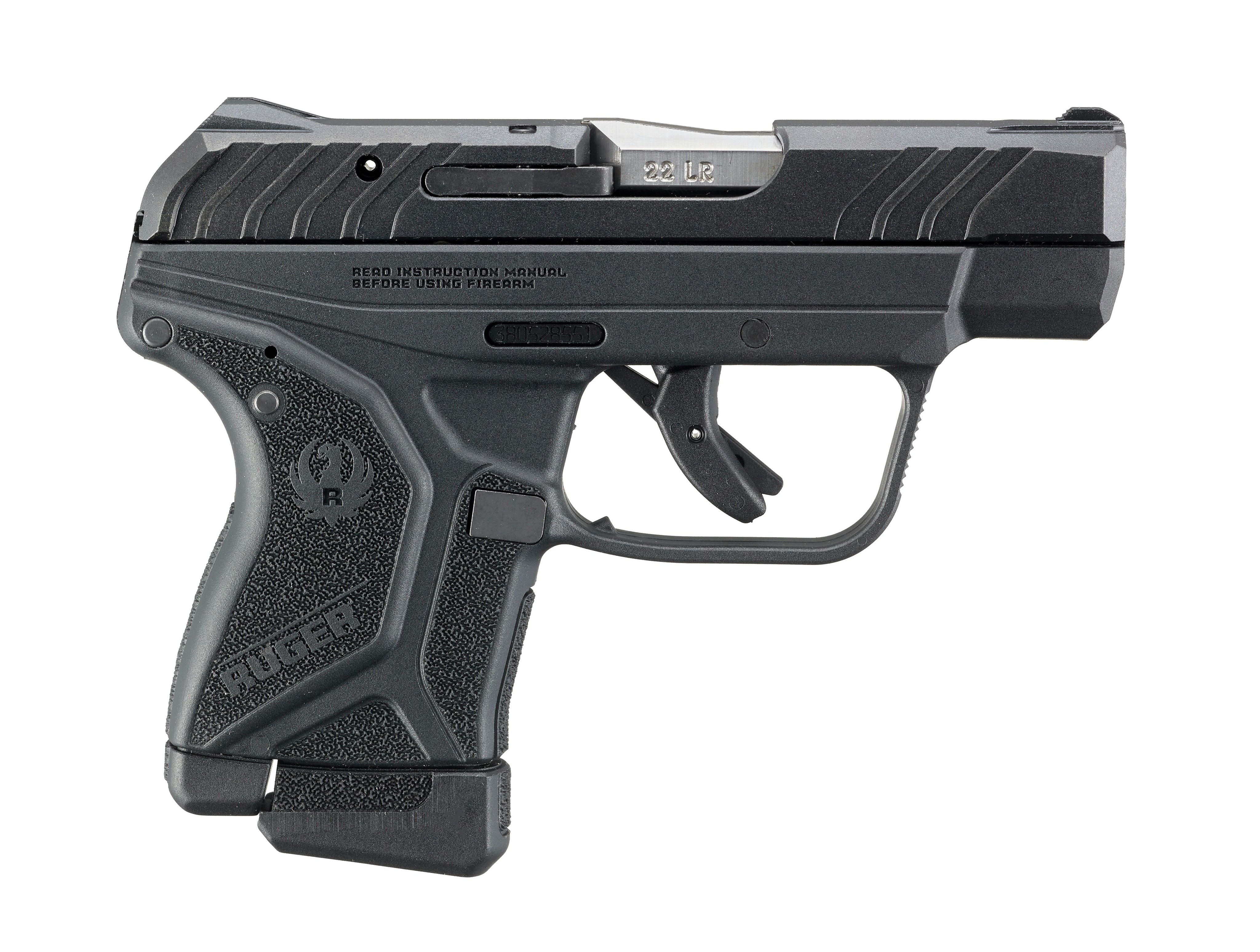 Ruger 13747 LCP II *CA Compliant 22 LR 10+1 2.75" Satin Stainless Barrel, Black Oxide Serrated Slide & Textured Polymer Frame/Grip, Lite Rack System