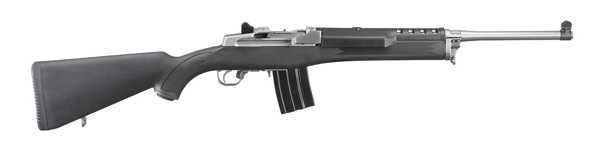Ruger 5817 Mini-14 Ranch 5.56x45mm NATO 20+1 18.50" Barrel, Matte Stainless Steel, Synthetic Stock, Optics Ready