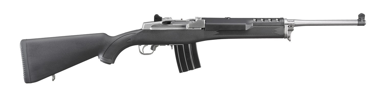 Ruger 5817 Mini-14 Ranch 5.56x45mm NATO 20+1 18.50" Barrel, Matte Stainless Steel, Synthetic Stock, Optics Ready