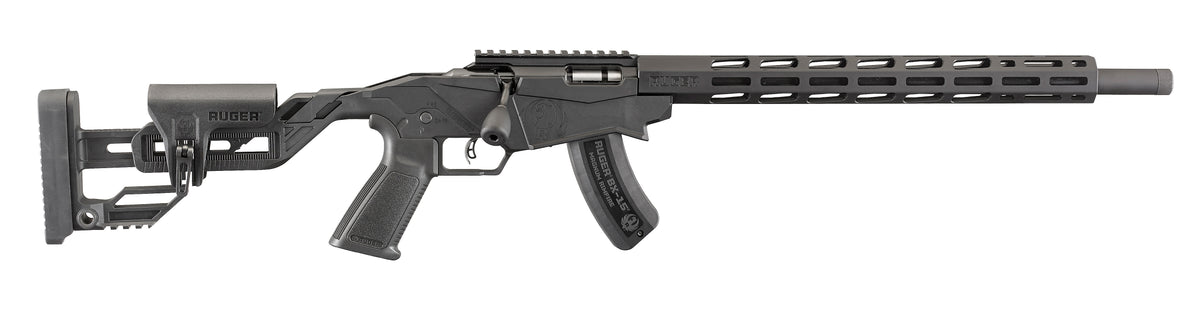 Ruger 8402 Precision Rimfire 17 HMR 15+1 18" Threaded 1137 Alloy Steel Barrel, Hard Coat Anodized Finish, Adjustable Quick-Fit Precision Stock, 0 MOA Picatinny Rail, Optics Ready