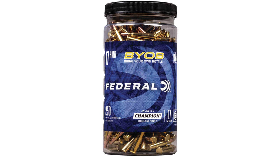 Federal Champion Training BYOB Speer TNT Jacketed Hollow Point 17 Grain .17 HMR 2530 fps