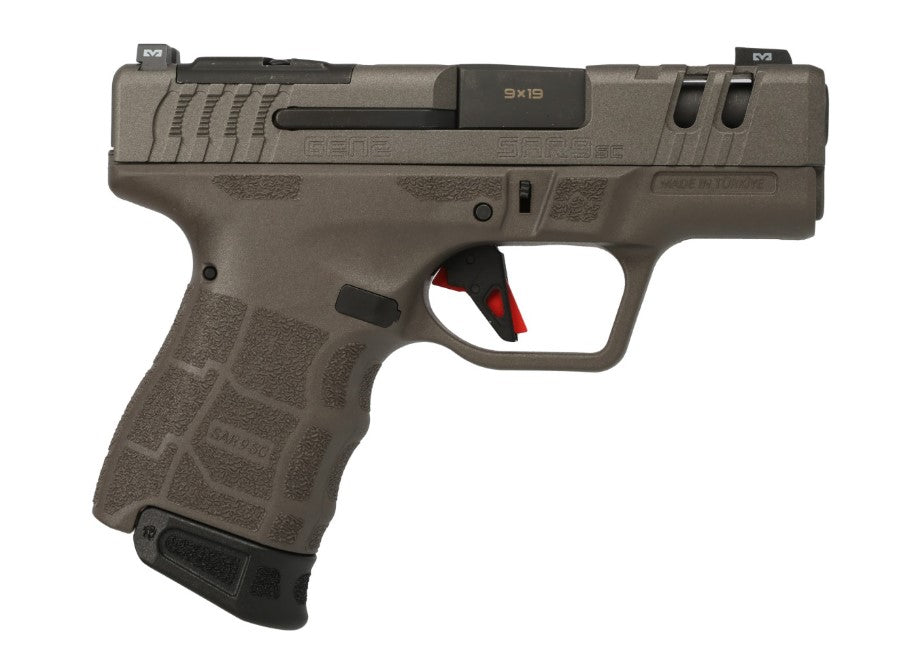 SAR9 SC GEN2 9MM PL 3.3" 15+1# PLATINUM CERAKOTE