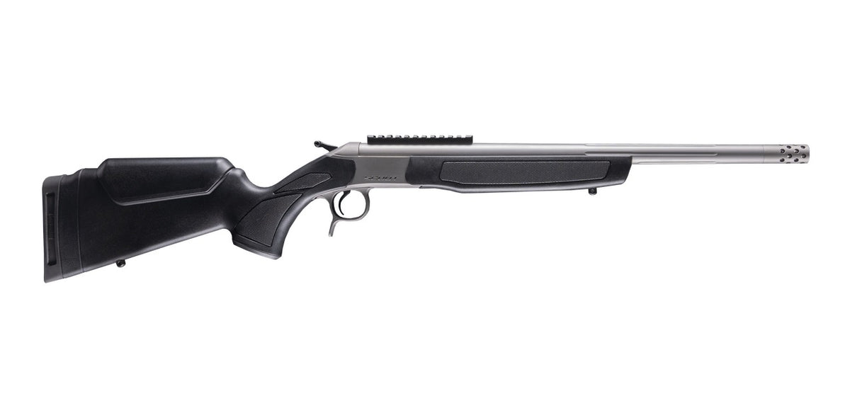 CVA CR4439S Scout Takedown 35 Whelen 1rd 22" Stainless Fluted Threaded Barrel, Stainless Steel Receiver w/Picatinny Rail, Adj Comb & LOP Black Synthetic Stock