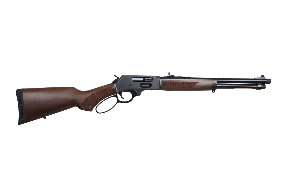 Henry H012PGR44M Protector Carbine 44 Special 44 Mag 7+1 16.50" Blued Threaded Barrel, Blued Steel Drilled & Tapped Receiver, American Walnut Fixed w/Pistol Grip Stock