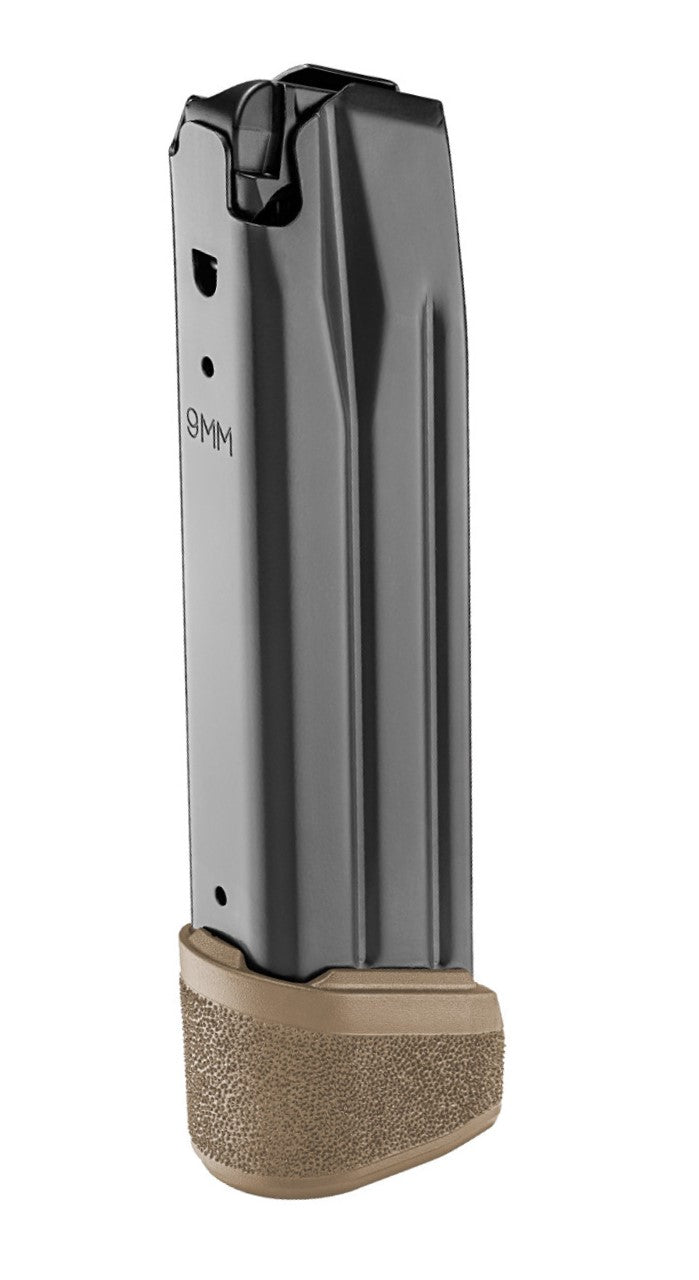 Springfield Echelon Extended 9mm Magazine, 20 Rounds, FDE Basepad, Stainless Construction EC6020F